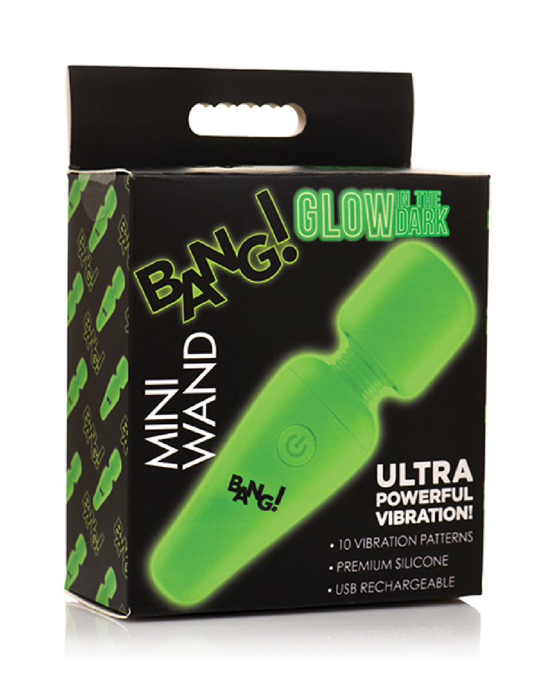 XR Brands Glow in the Dark Mini Wand - Green