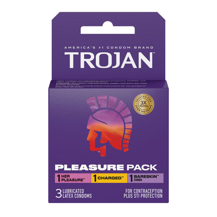 "Trojan Pleasure Pack - 3 Pack TJ95321"