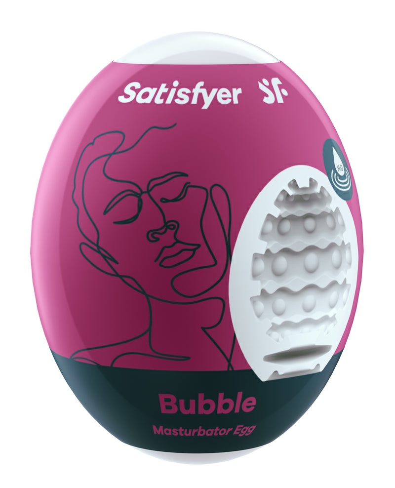 Satisfyer Masturbator Egg - Bubble - Violet - Stroker Masturbator - Mini Stroker