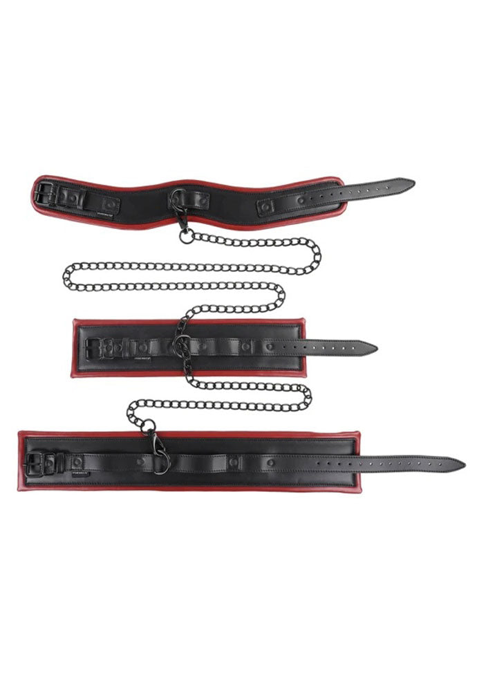 Sportsheets Saffron Chained and Tamed - Black/red