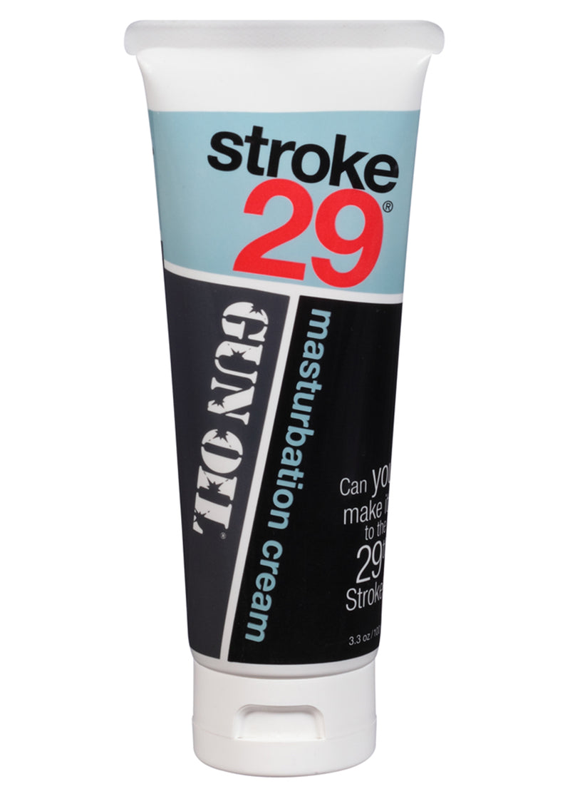 Gun Oil - Pink Lubricant Stroke 29 - 3.3 Oz Tube - Masturbation Cream