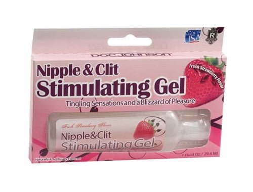 Doc Johnson Nipple and Clit Stimulating Gel 1 Oz - Strawberry