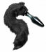 "Midnight Fox Glass Plug With Tail FR-AE391"