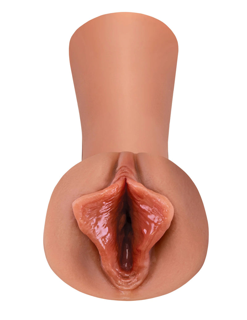 Pipedream Extreme Wet Pussies - Luscious Lips - Tan - Stroker Masturbator - Realistic Pocket Pussy