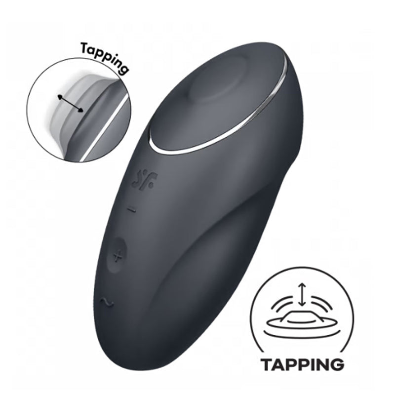 Satisfyer Satisfyer Tap and Climax 1 Vibrator - Grey