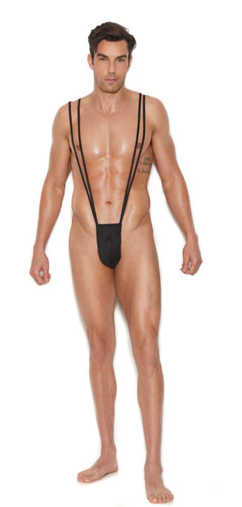 Elegant Moments Men's Suspender Pouch - One Size - Black