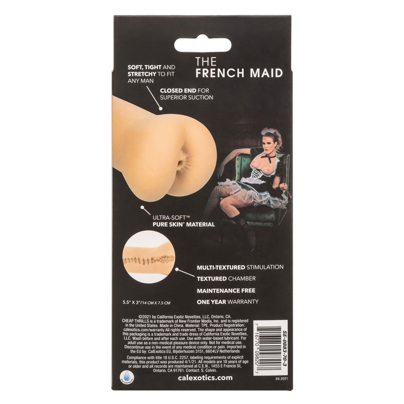 CalExotics Cheap Thrills The French Maid - Stroker Masturbator - Realistic Pocket Pussy