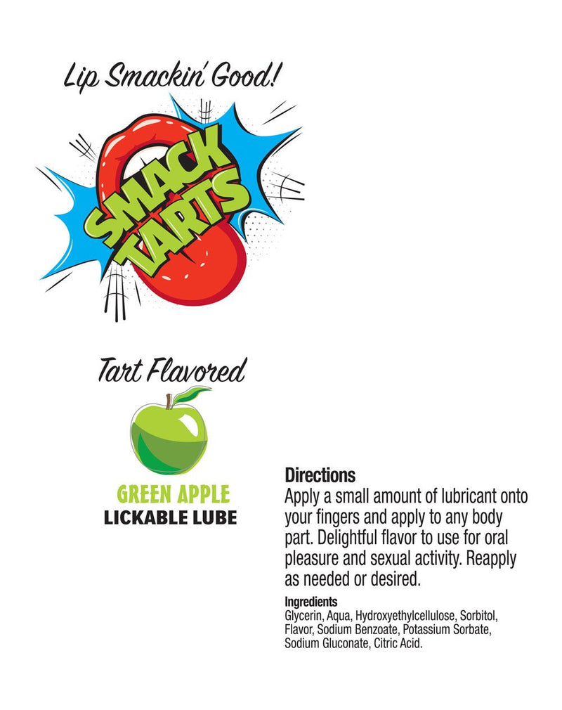 Little Genie Smack Tarts 2oz Lickable Flavored Lubricant - Green Apple