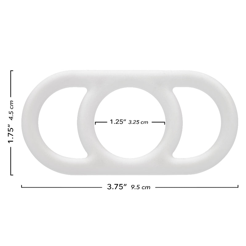 CalExotics Alpha Liquid Silicone Commander Ring - Natural