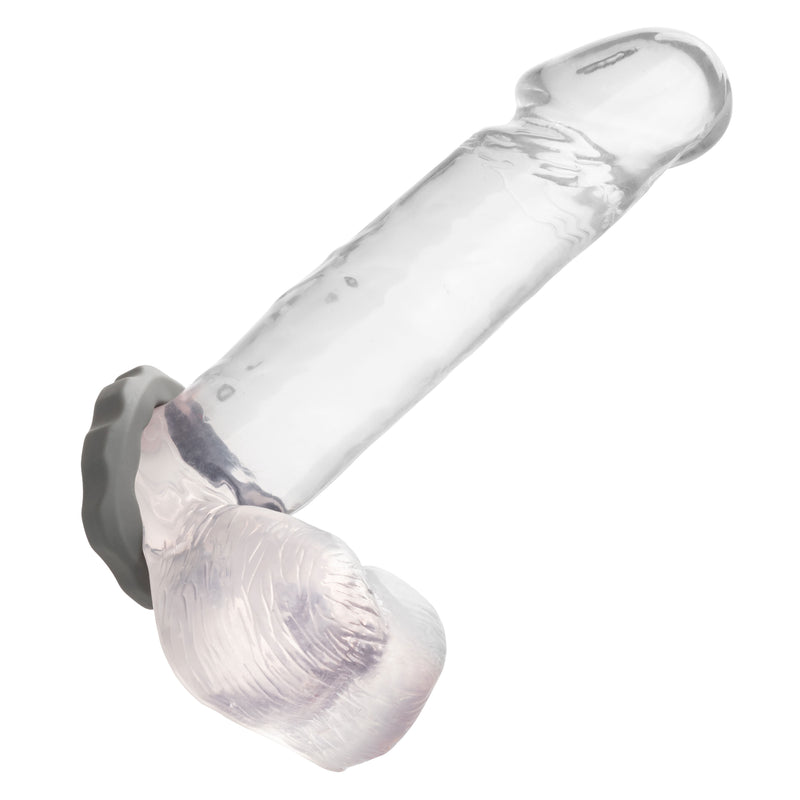 CalExotics Alpha Liquid Silicone Erect Ring - Gray