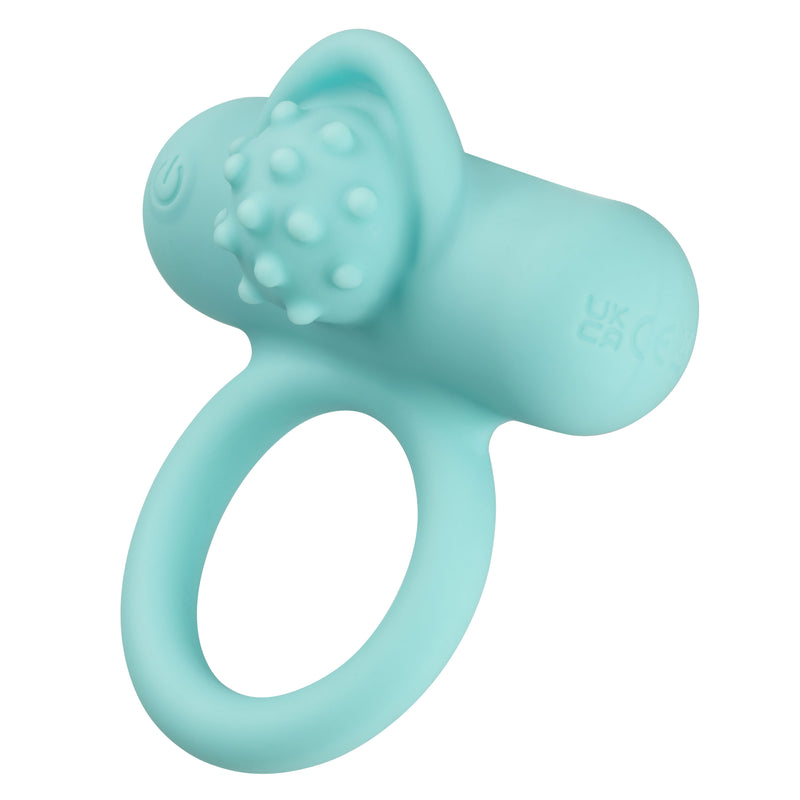 CalExotics Silicone Rechargeable Nubby Lover's Delight - Blue