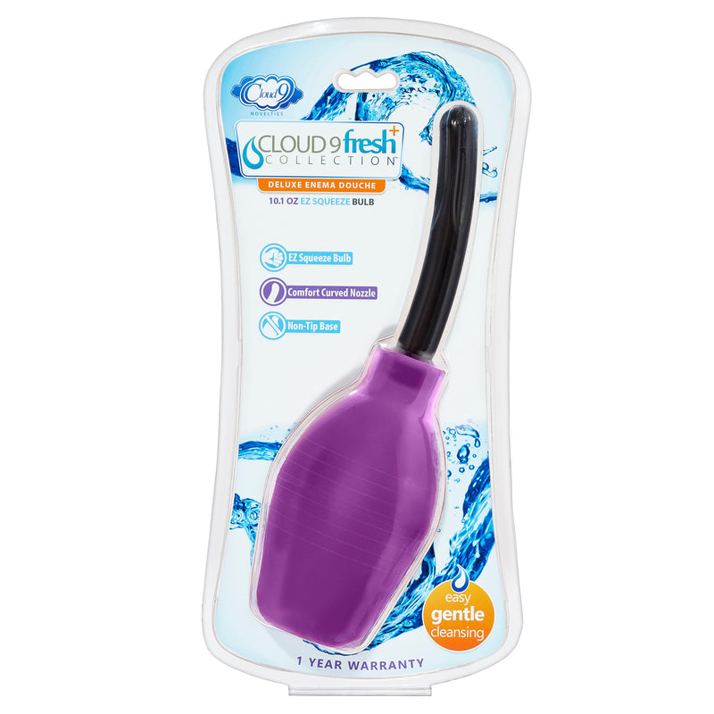 Cloud 9 Novelties Fresh Plus Deluxe Enema Douche - 10.1 Oz Ez Squeeze Bulb