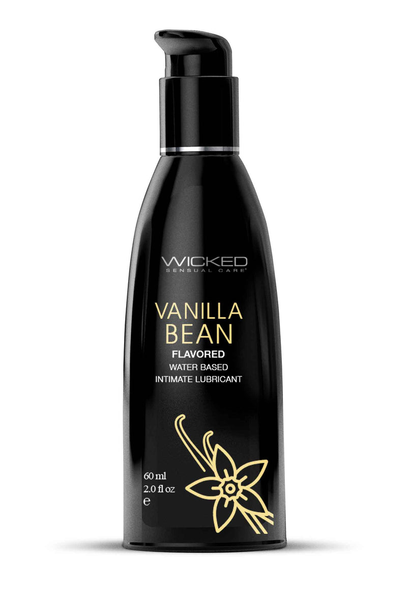 Wicked Sensual Care Aqua Vanilla Bean Flavored Water Based Intimate Lubricant - 2 Fl. Oz.