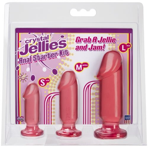 Doc Johnson Crystal Jellies Anal Starter Kit - Pink