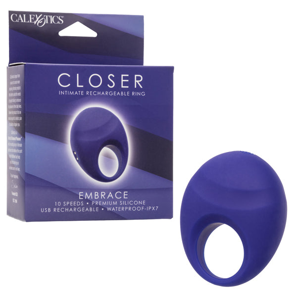 CalExotics Closer Intimate Rechargeable Ring Embrace - Purple