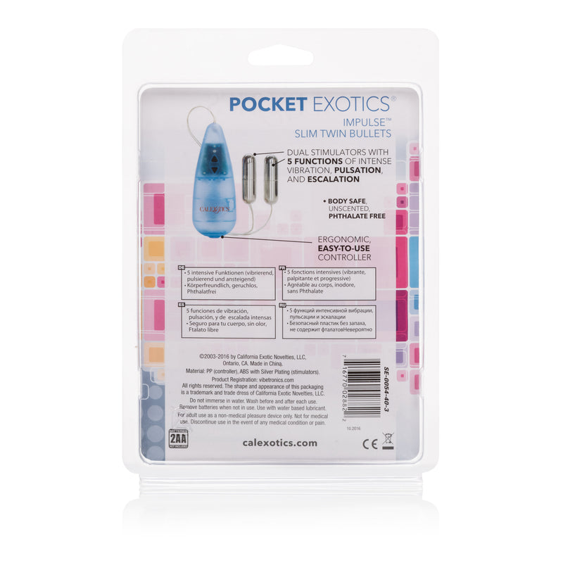 CalExotics Pocket Exotics Impulse Slim Twin Bullets