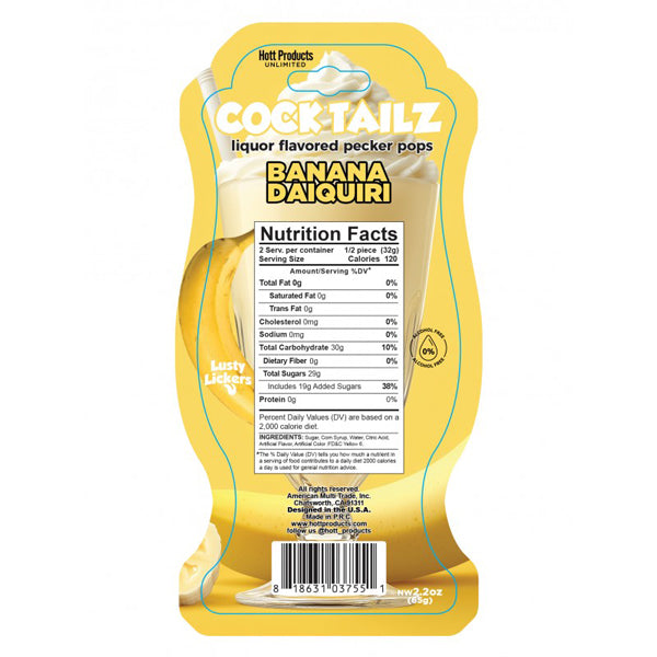 Hott Products Cocktailz Banana Daiquiri Pecker Pop