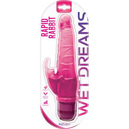 Hott Products Wet Dreams Rapid Rabbit - Magenta