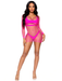 "Supreme Fence Net Mini Dress - One Size - Neon Pink LA-86128NPNKOS"