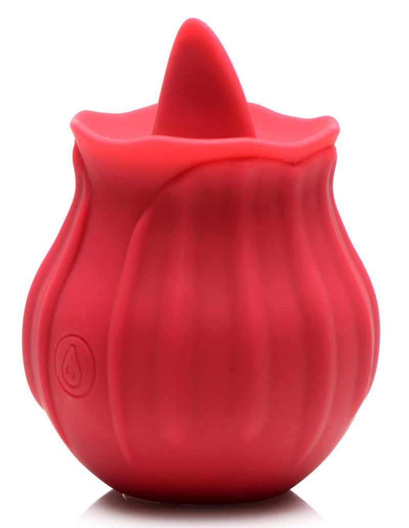 XR Brands Bloomgasm - Wild Violet 10x Licking Clit Stimulator - Red