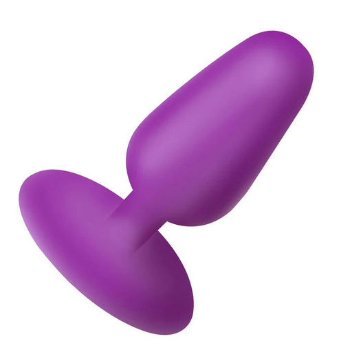 "Flexible Vibrating Silicone Butt Plug - Purple BG-AH720-PURPLE"
