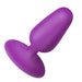 "Flexible Vibrating Silicone Butt Plug - Purple BG-AH720-PURPLE"