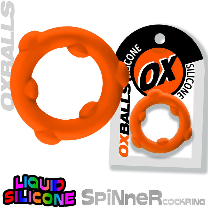 Oxballs Spinner Single Silicone Ring - Orange Silicone