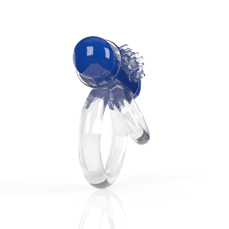 Screaming O Screaming O 4b - Double O Super Powered Vibrating Double Ring - Blueberry