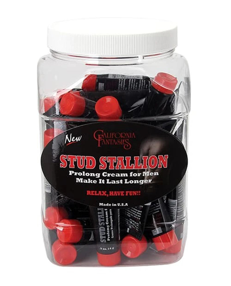 California Fantasies Stud Stallion -36 Count Bowl - 0.5 Oz. Tubes