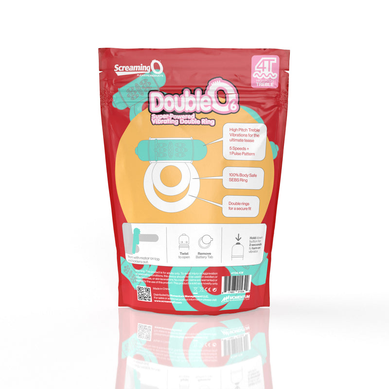 Screaming O Screaming O 4t - Double O 6 Super Powered Vibrating Double Ring - Kiwi