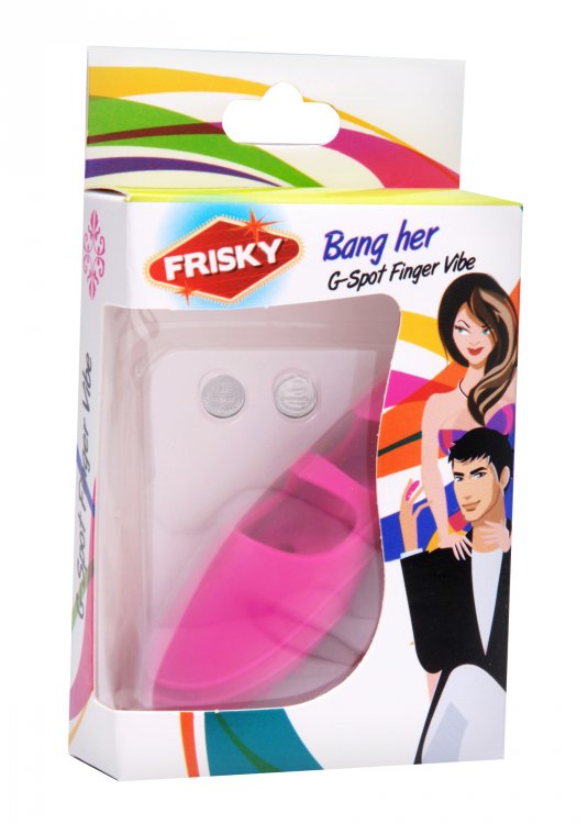 XR Brands Bang Her Silicone G-Spot Finger Vibe Pink
