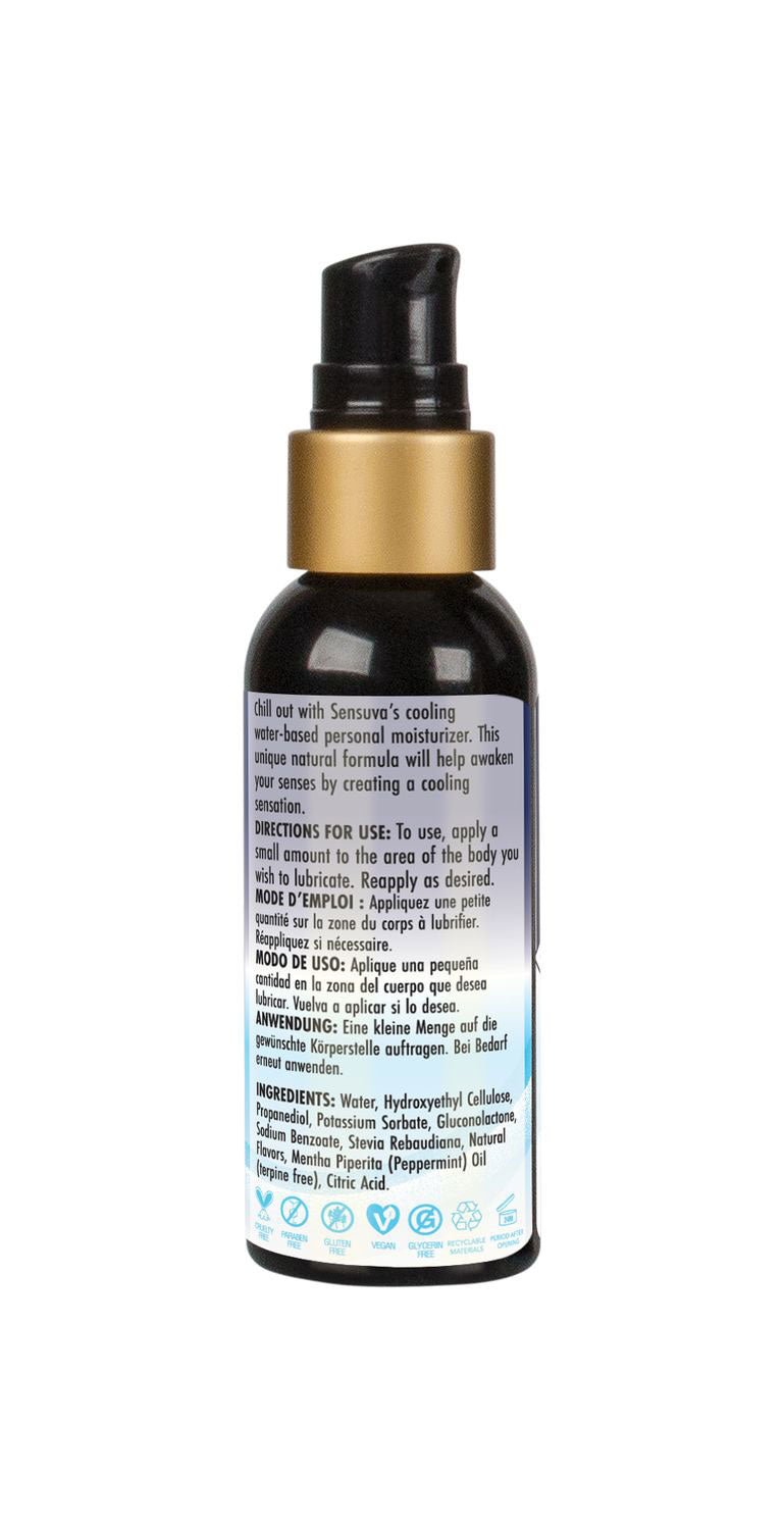 Sensuva Arctic Chill Natural Water-Based Cooling Lubricant 2oz