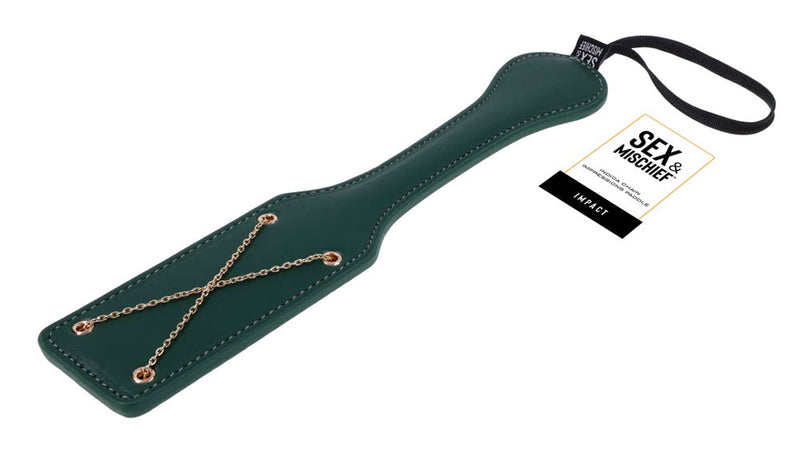 Sportsheets Indica Chain Impressions Paddle - Green