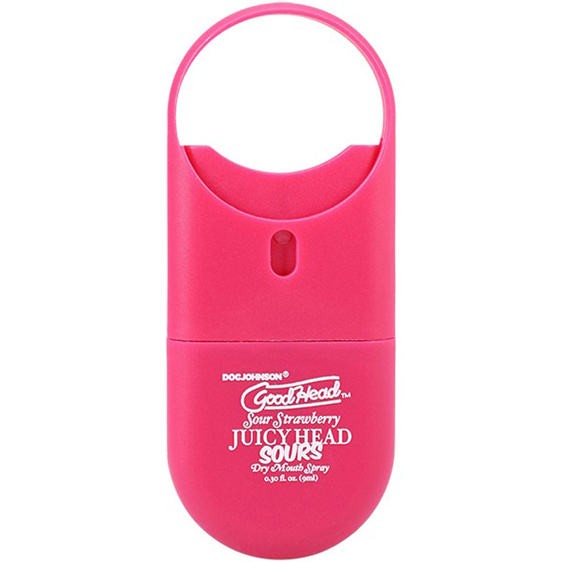 Doc Johnson Goodhead Juicyhead Dry Mouth Spray to Go - Sour Strawberry .30 Oz