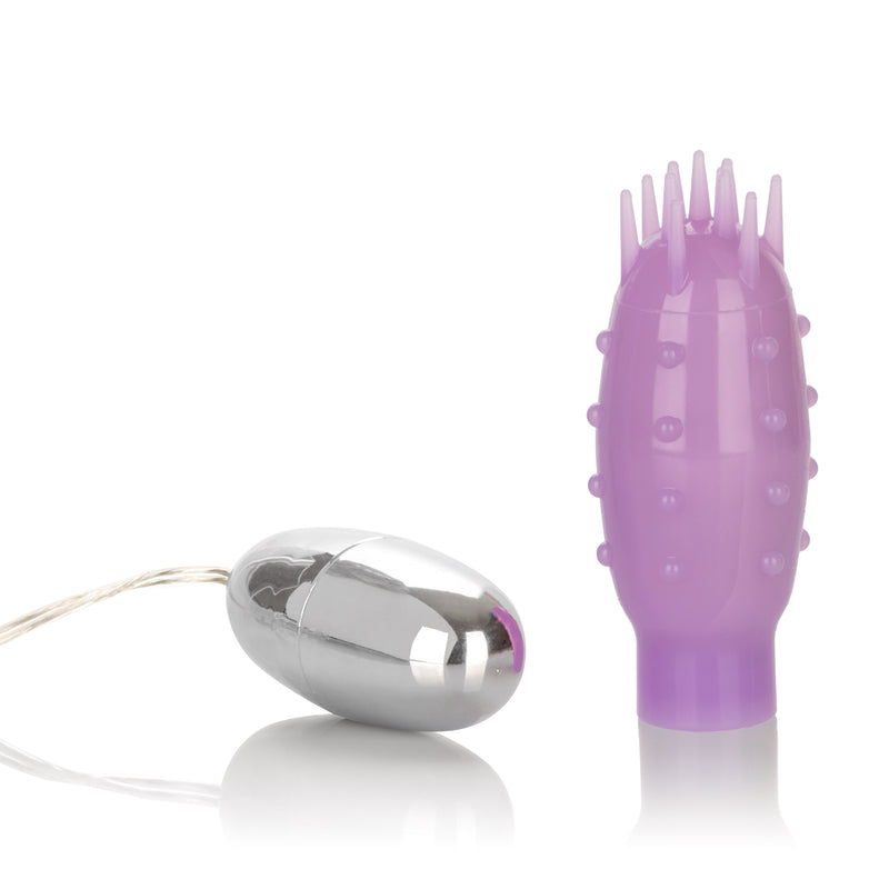CalExotics Silicone Slims Vibrating Nubby Bullet - Purple