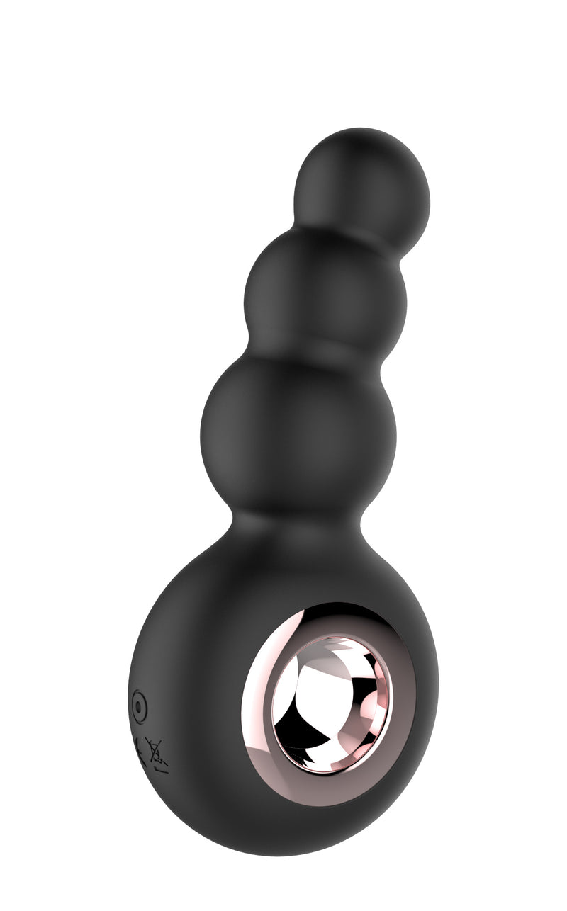 Voodoo Toys Gender Fluid Quiver Anal Ring Bead Vibe - Black