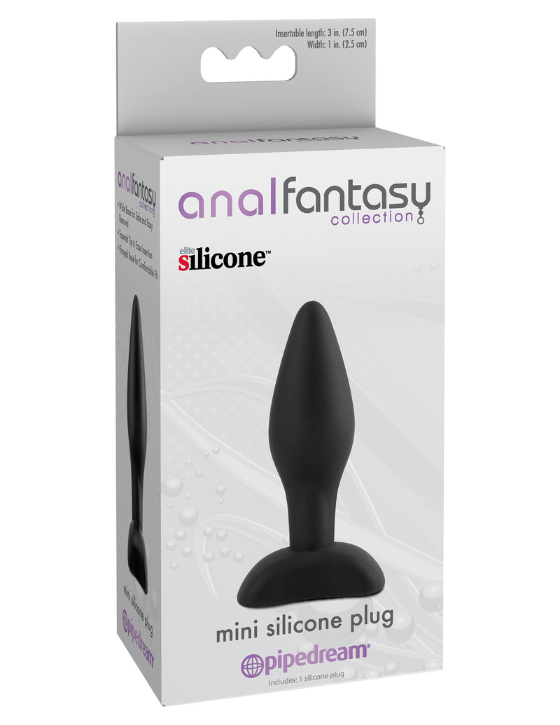 Pipedream Anal Fantasy Collection Mini Silicone Plug - Black