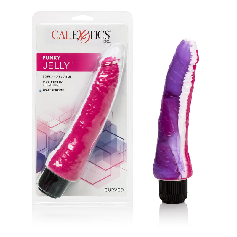 CalExotics Funky Jelly Vibe 7.5 Inches - Pink/purple