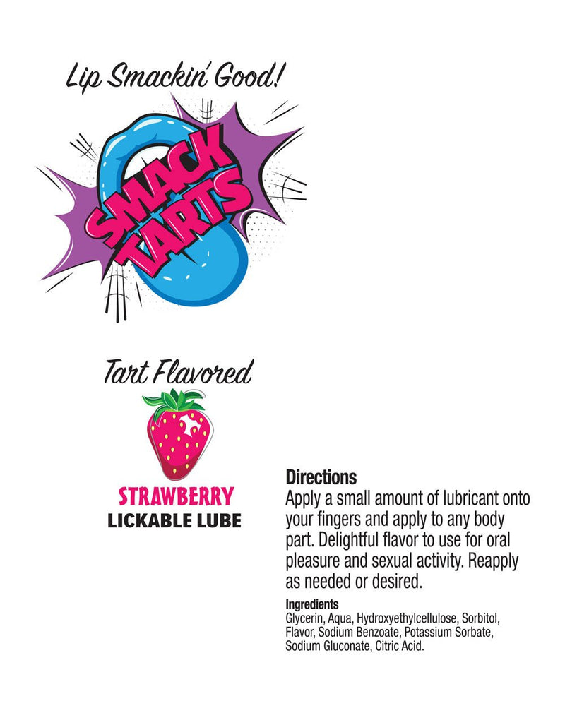 Little Genie Smack Tarts 2oz Lickable Flavored Lubricant - Strawberry