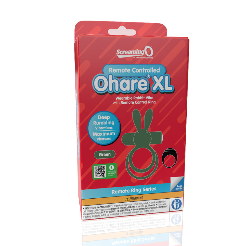 Screaming O Screaming O Remote Controlled Ohare XL Vibrating Ring - Green