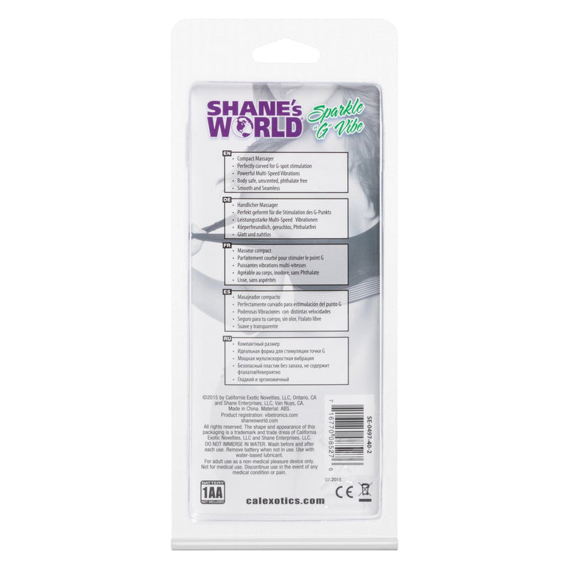 CalExotics Shanes World Sparkle G Vibes - Purple