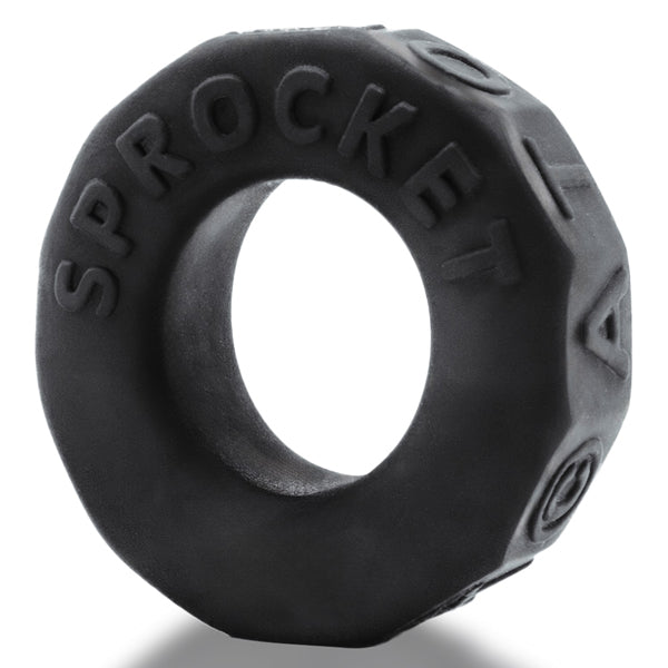 Oxballs Sprocket Comfort No-Roll Cockring - Black