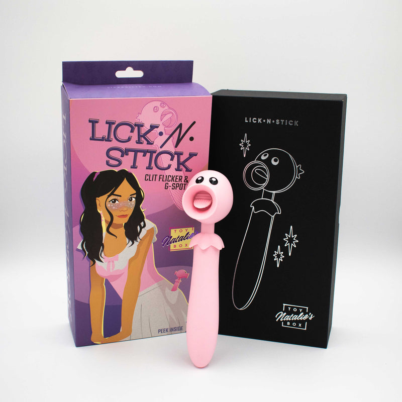 Like A Kitten Lick n' Stick Clit Flicker and G-Spot Vibrator - Pink