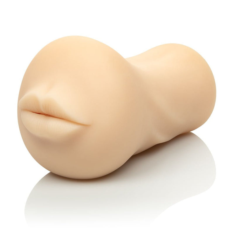 CalExotics Stroke It Mouth - Ivory - Stroker Masturbator - Realistic Pocket Pussy