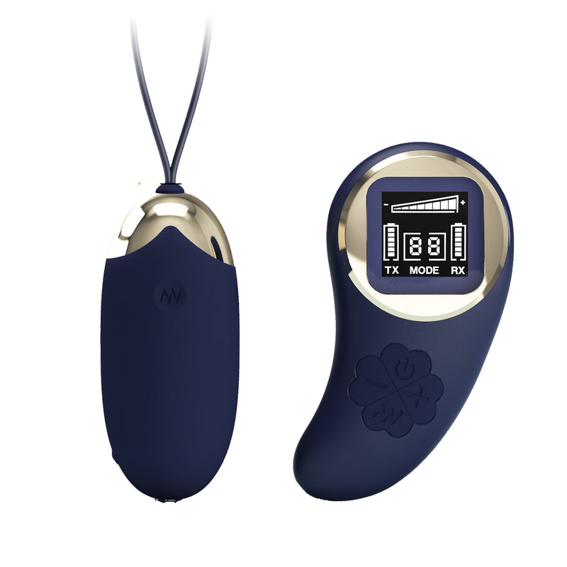 Pretty Love Mina Vibrating Remote Control Egg - Blue