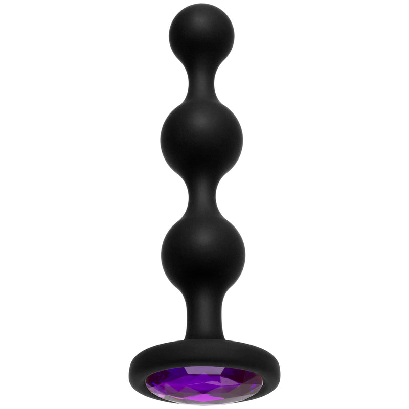Doc Johnson Booty Bling - Wearable Silicone Beads - Purple