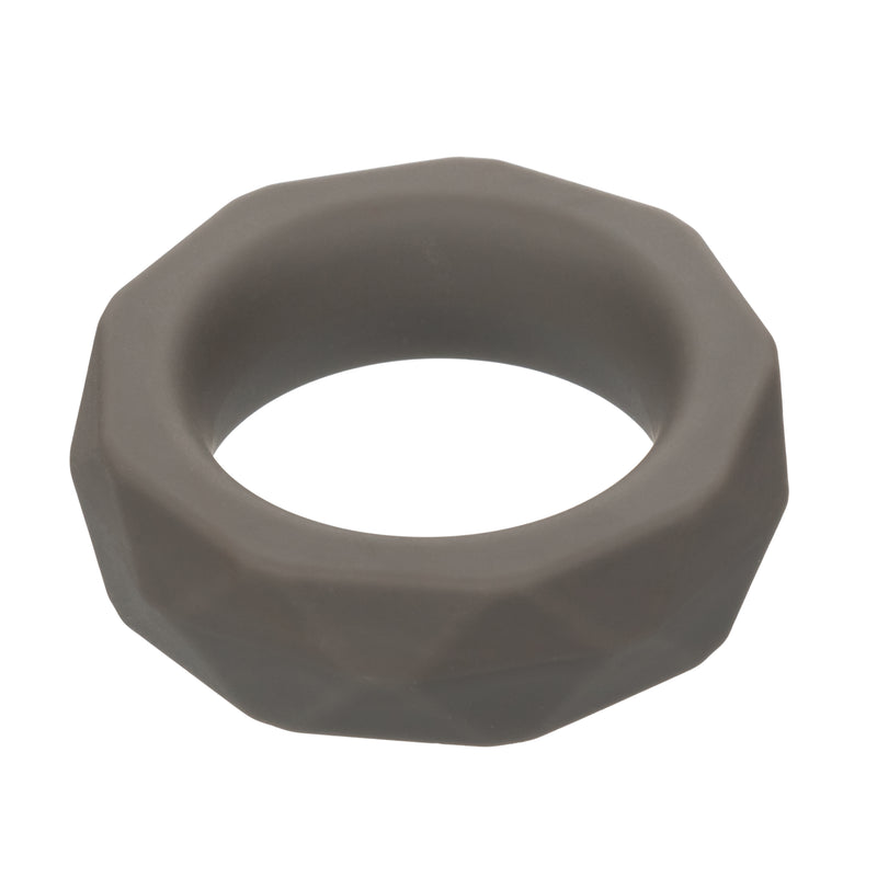 CalExotics Alpha Liquid Silicone Prolong Prismatic Ring - Gray