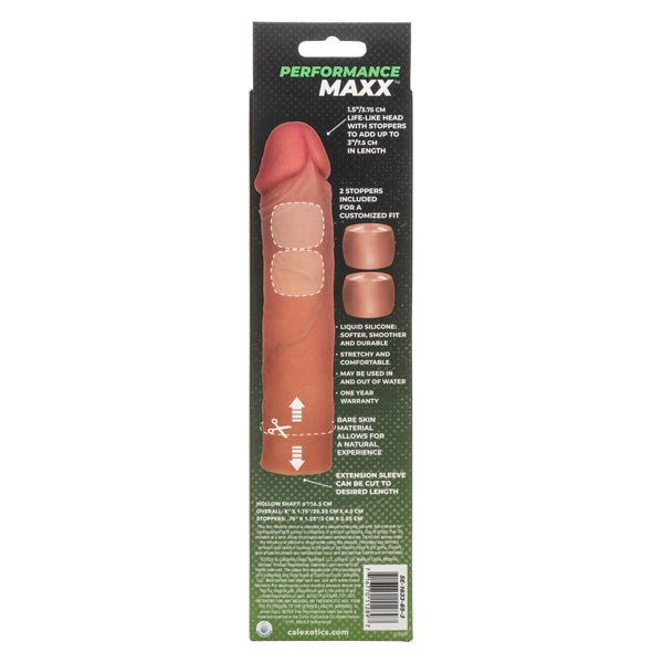 CalExotics Performance Maxx Liquid Silicone Extension System - Brown
