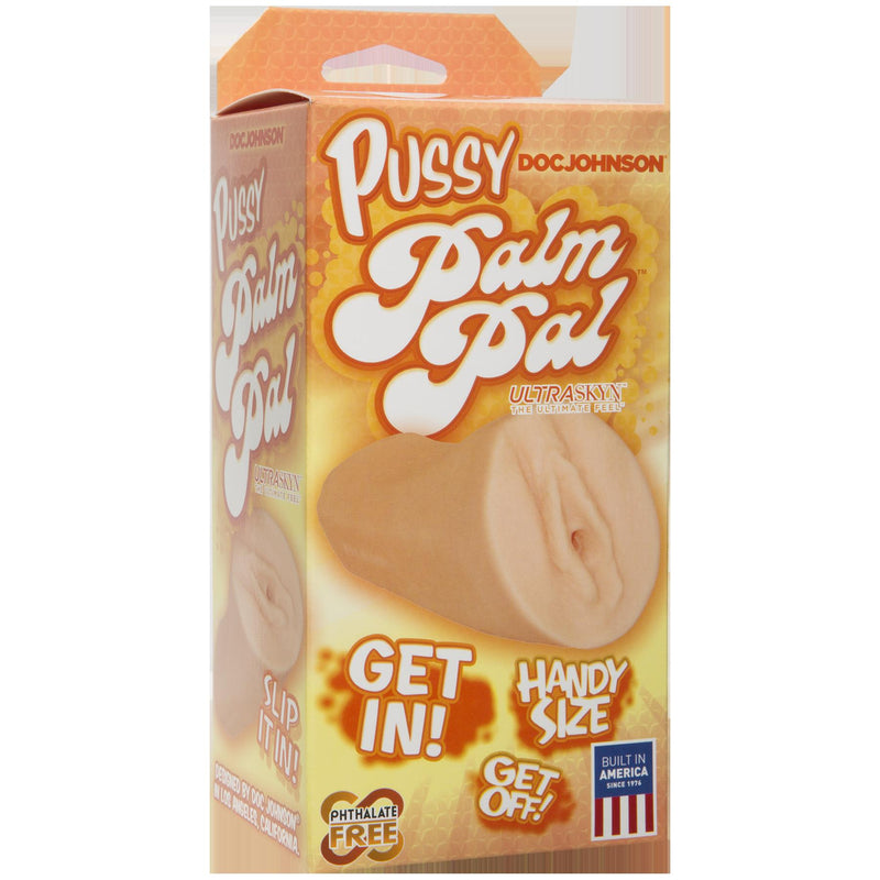 Doc Johnson Palm Pal Natural Ultraskyn Masturbator - Pussy - Stroker Masturbator - Realistic Pocket Pussy