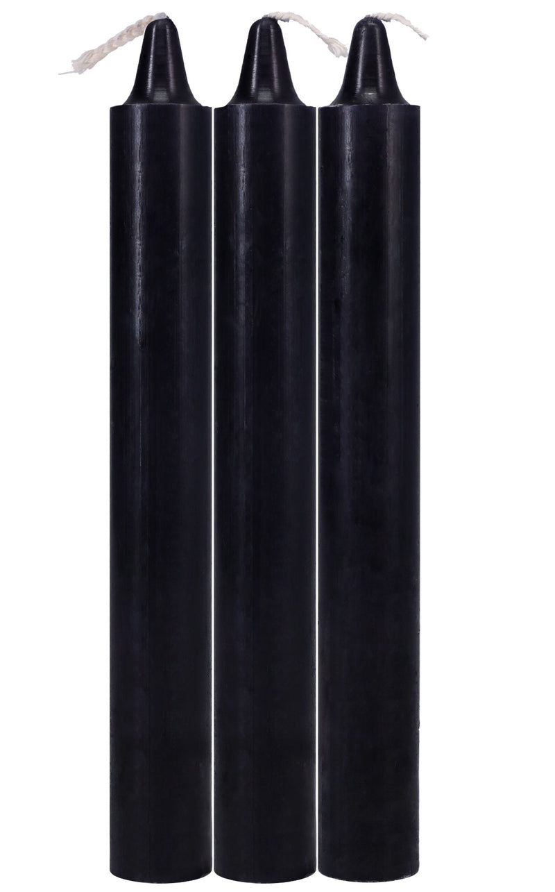 Doc Johnson Japanese Drip Candles - 3 Pack - Black